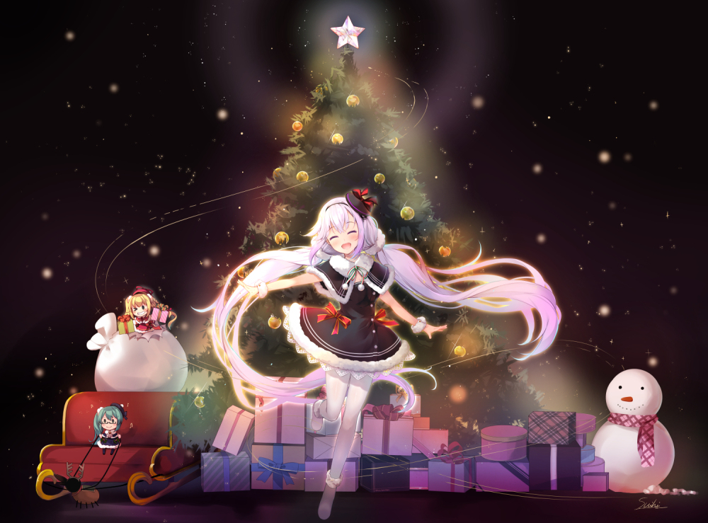 This is a pixiv picture whose title is Merry Christmas.