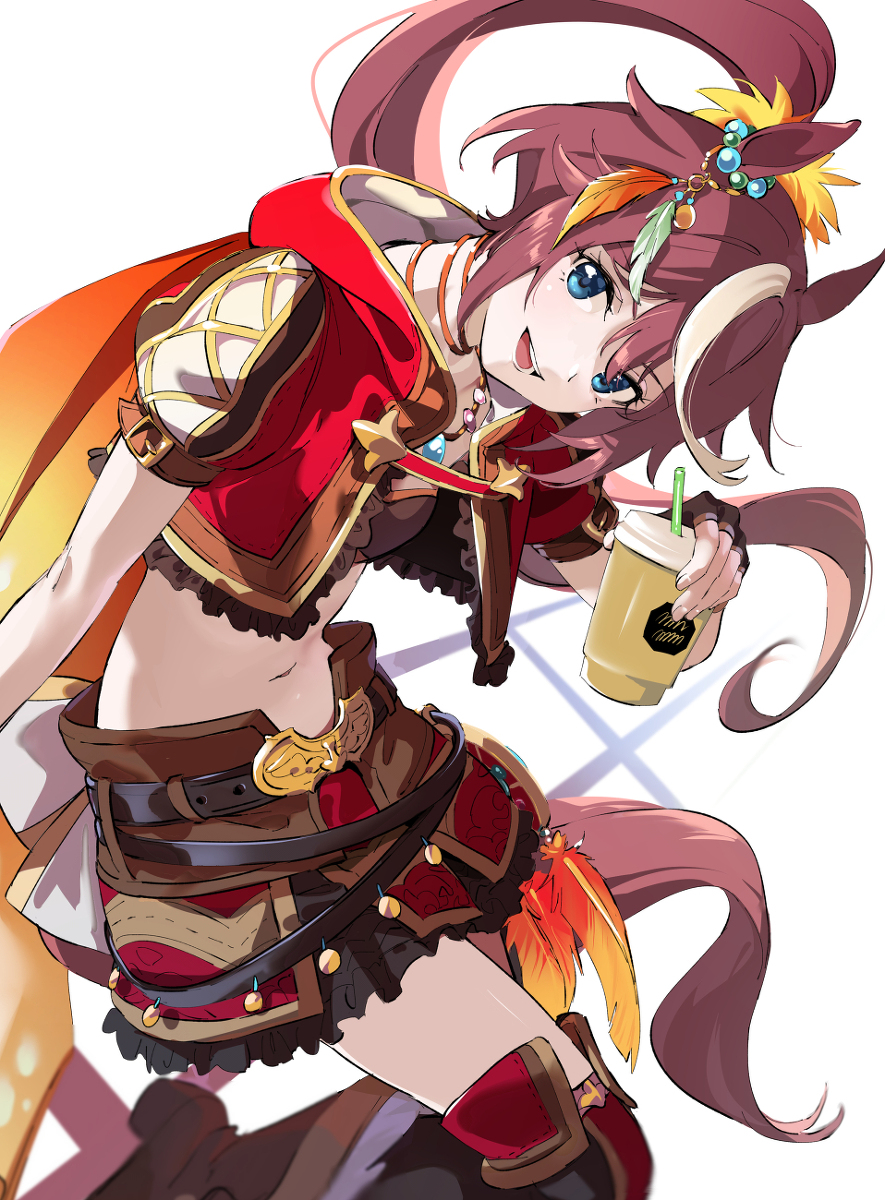 This is a pixiv picture whose title is 赤テイオー.