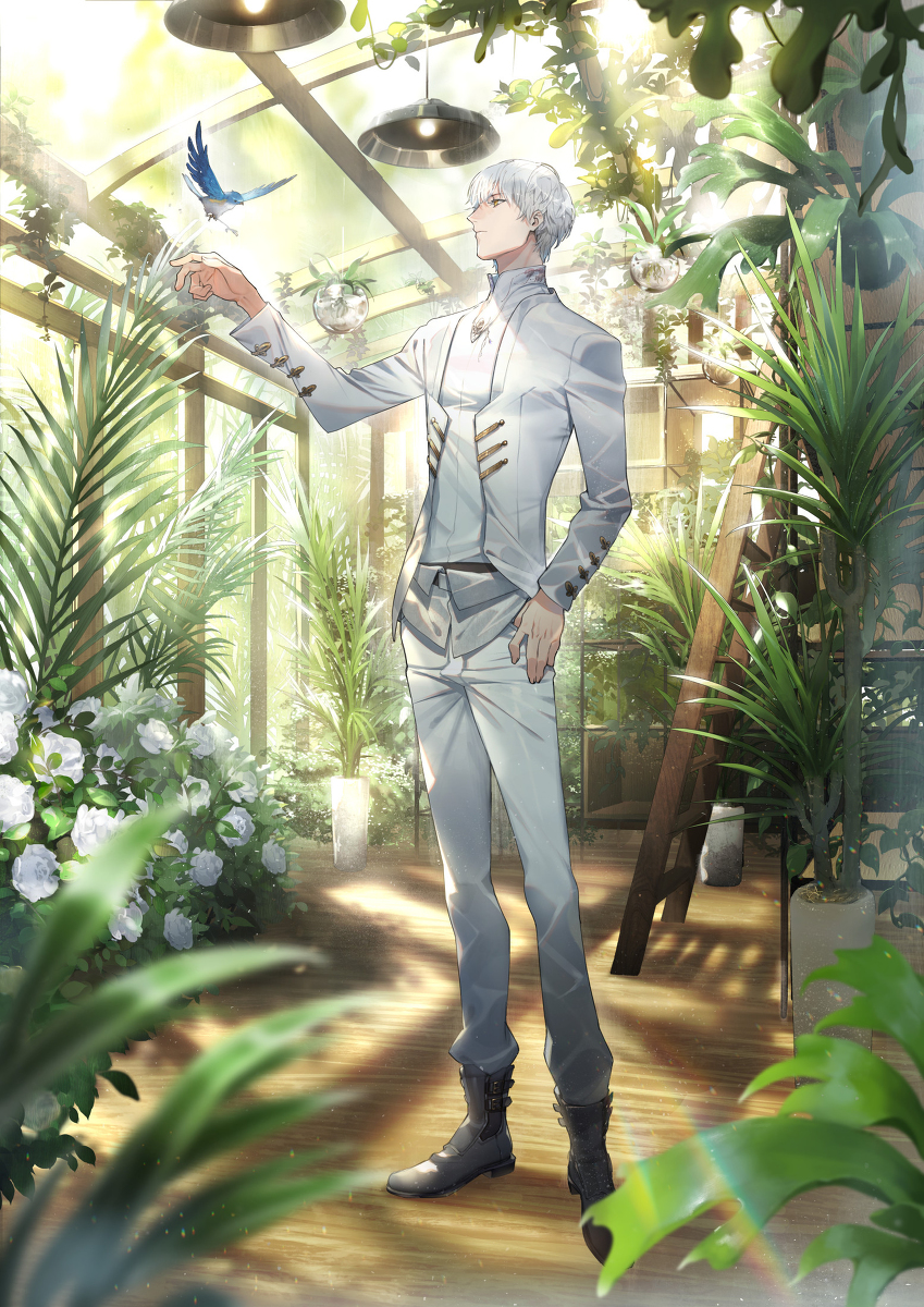 This is a pixiv picture whose title is 「光と夜の恋」齐司礼.