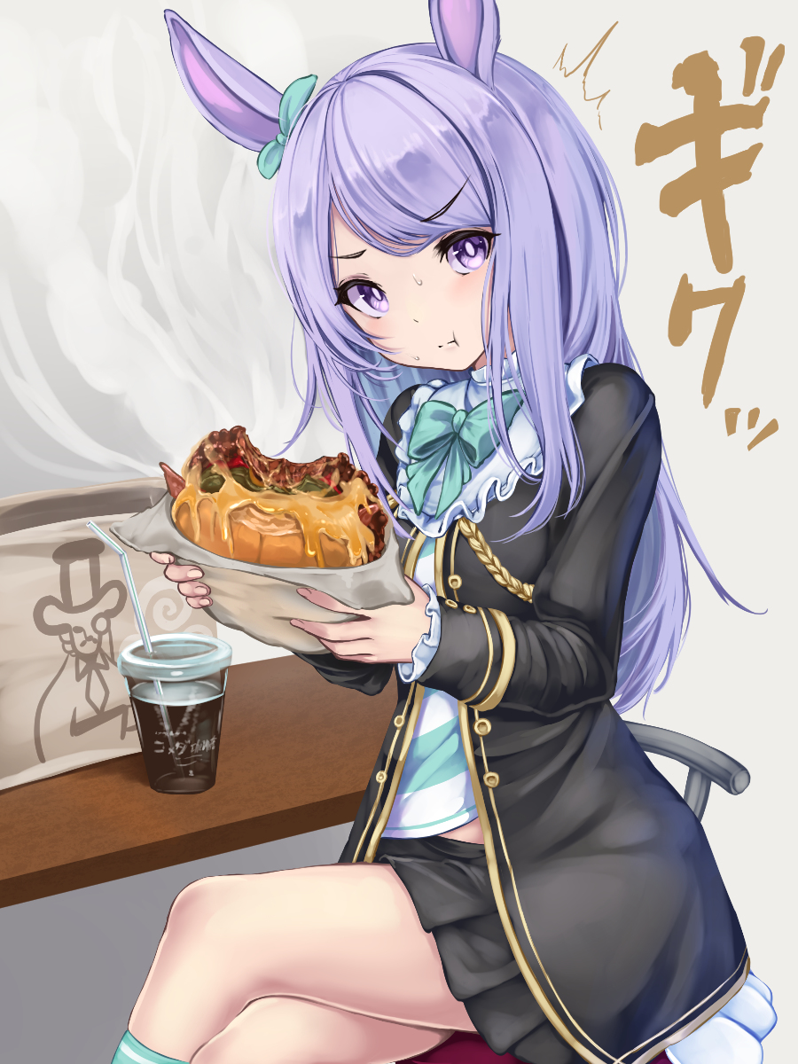 This is a pixiv picture whose title is もぐもぐマックイーン.