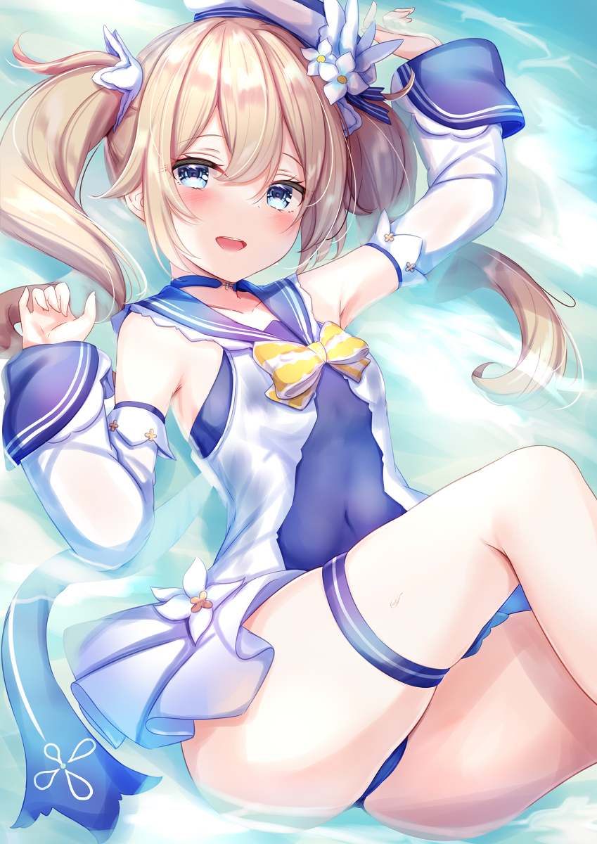 This is a pixiv picture whose title is 水着バーバラちゃん.