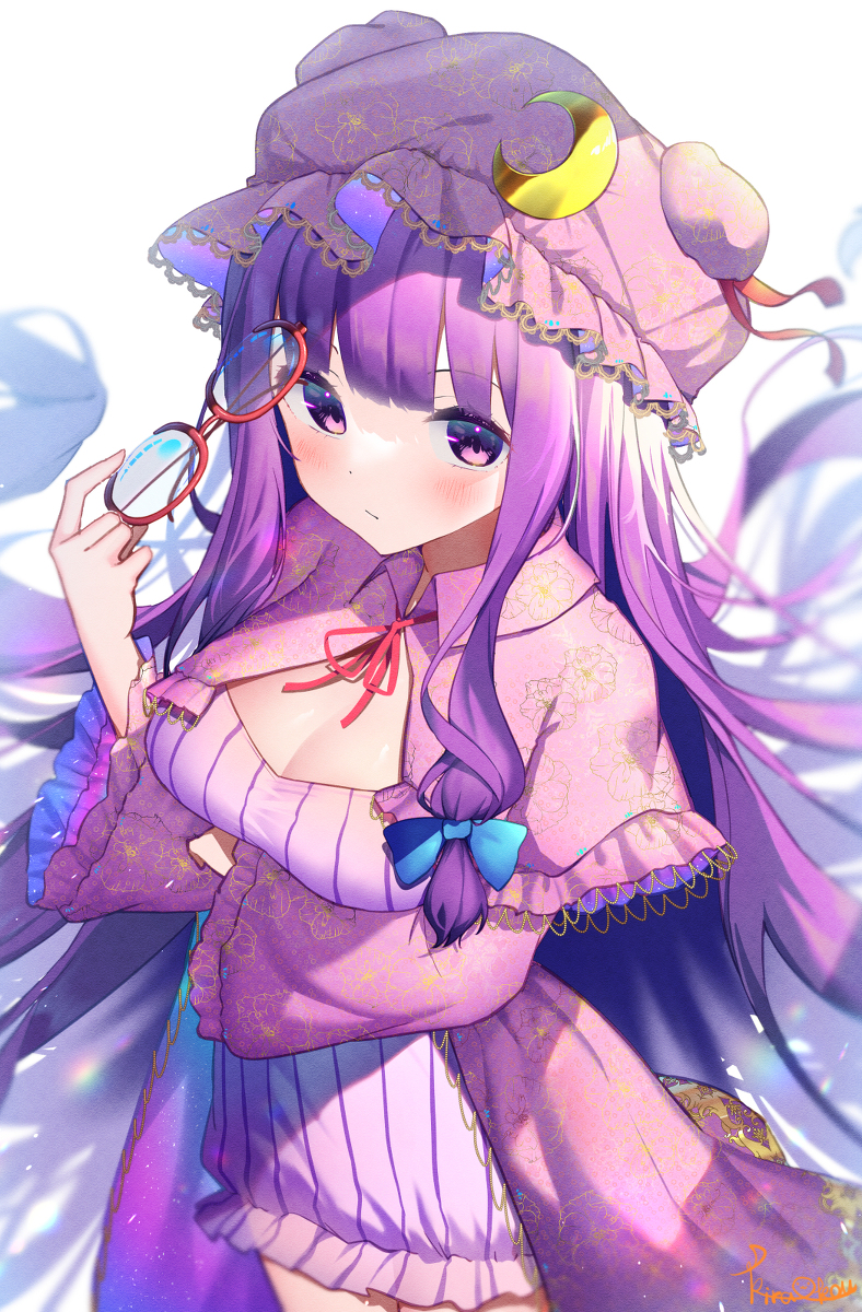 This is a pixiv picture whose title is パチュリー👓.