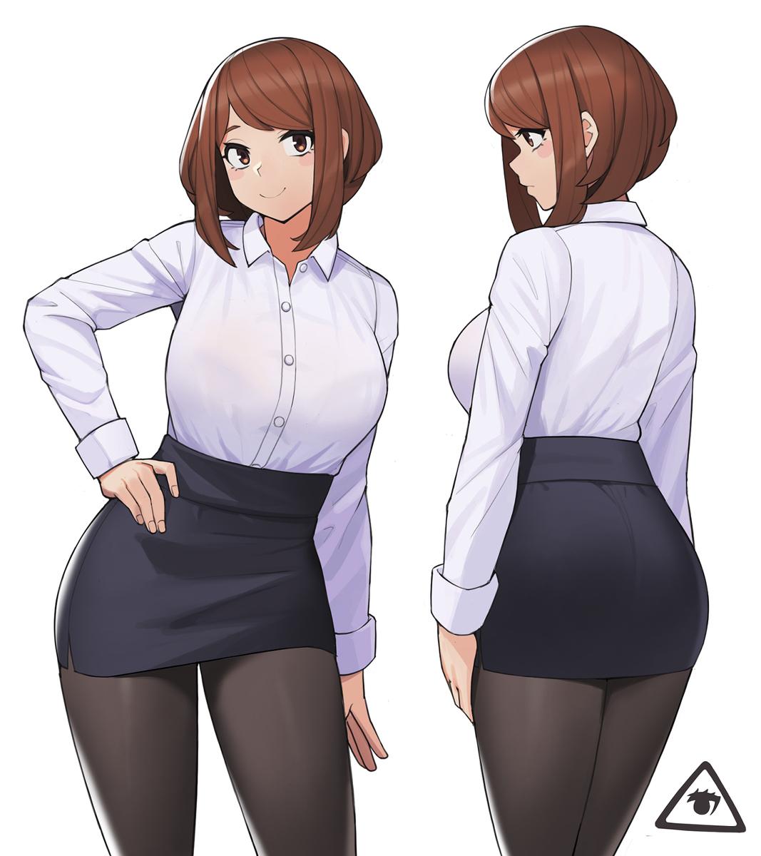 This is a pixiv picture whose title is ochaco.