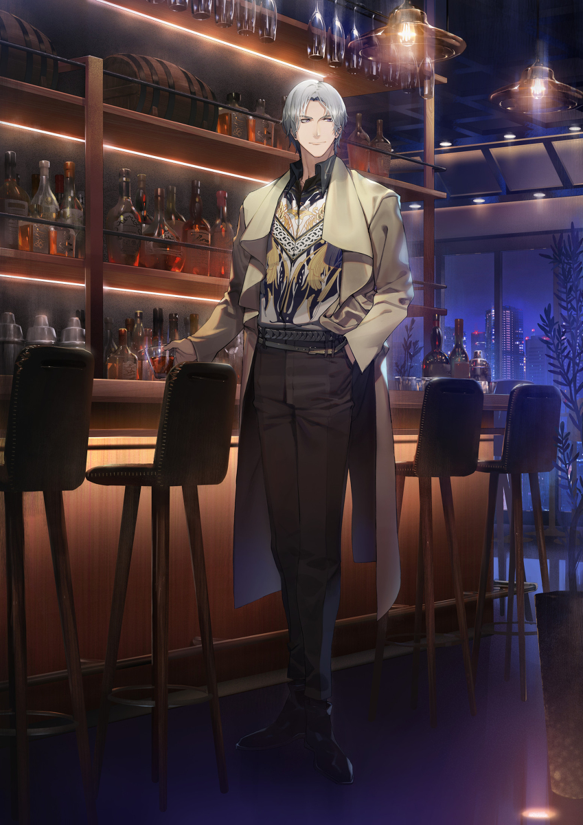 This is a pixiv picture whose title is 「光と夜の恋」查理苏.