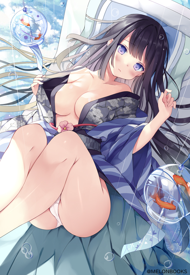 This is a pixiv picture whose title is 五月雨.