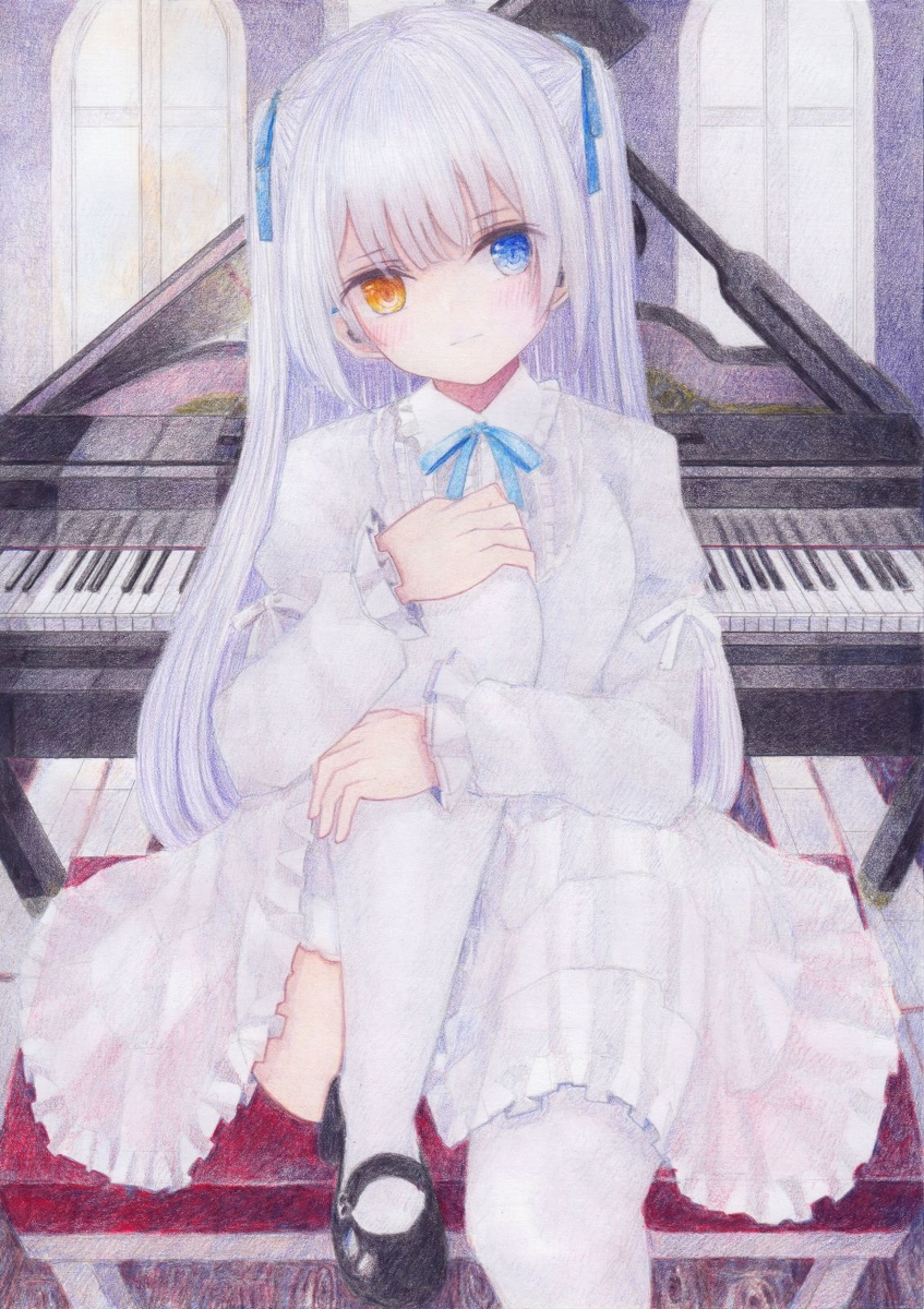 This is a pixiv picture whose title is ピアノ.