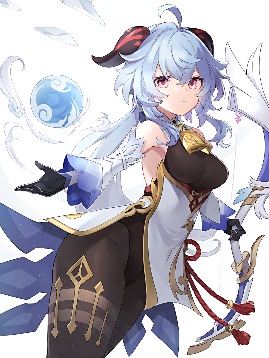 This is a pixiv picture whose title is 甘雨.