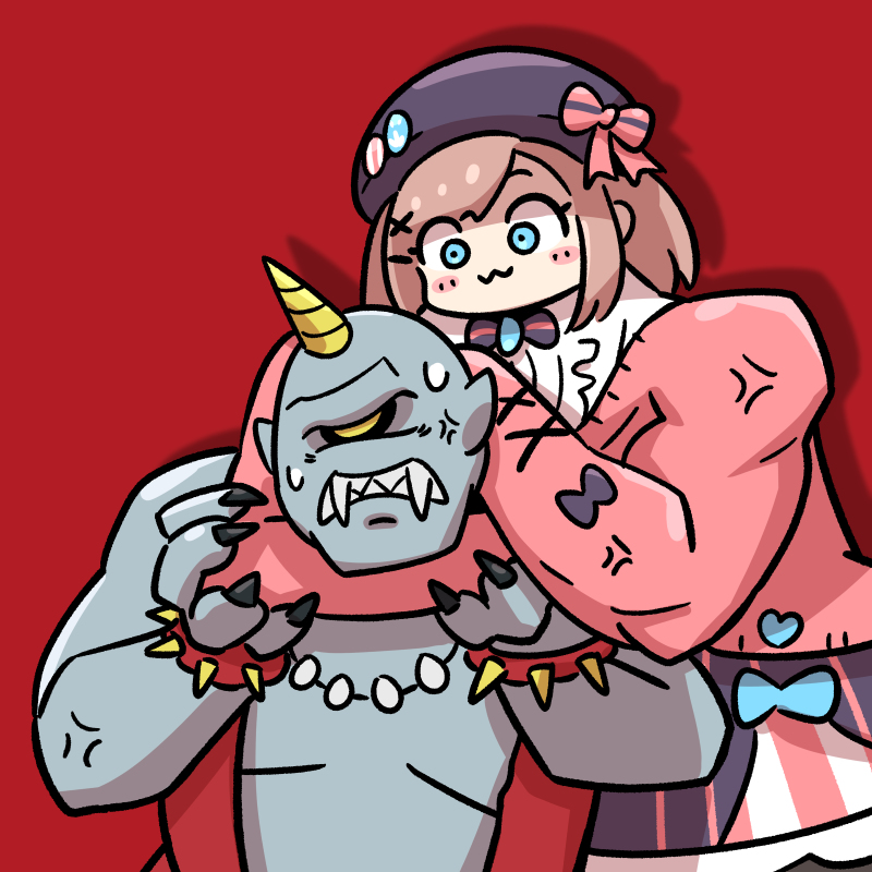 This is a pixiv picture whose title is 鈴原vs一角獣.