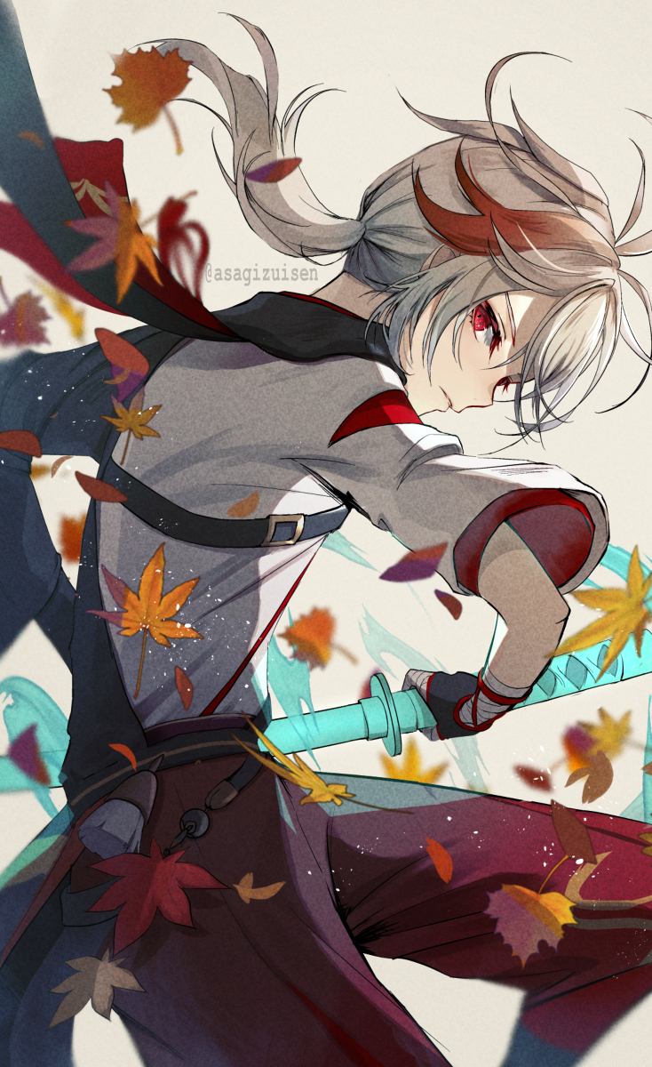 This is a pixiv picture whose title is 楓原万葉.