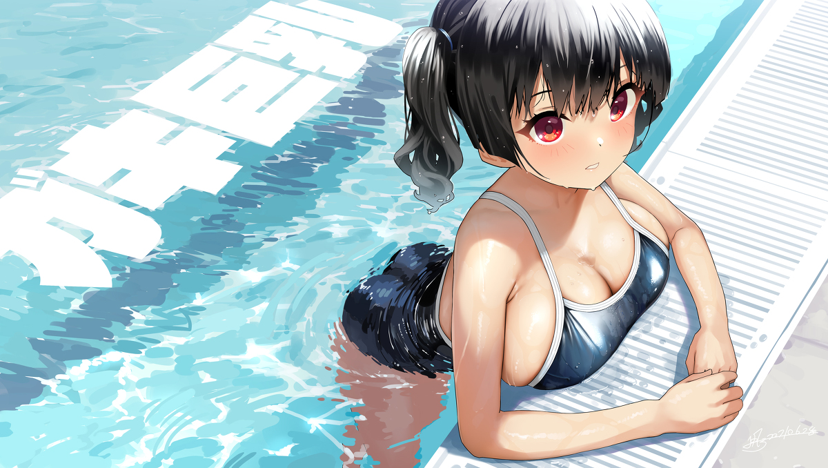 This is a pixiv picture whose title is ガキ巨乳💢54.