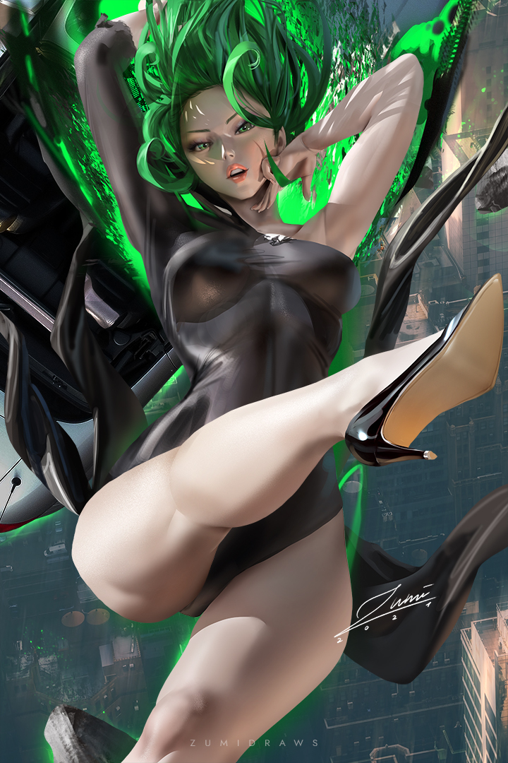 This is a pixiv picture whose title is Tatsumaki.