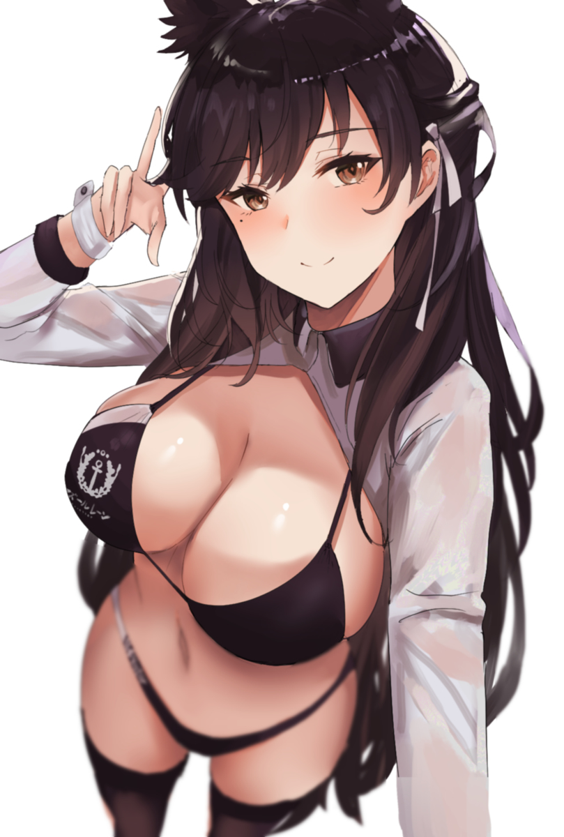 This is a pixiv picture whose title is Race Queen Atago.