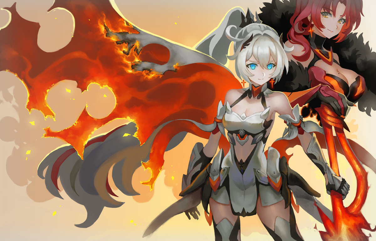 This is a pixiv picture whose title is Inheritor of Flame.