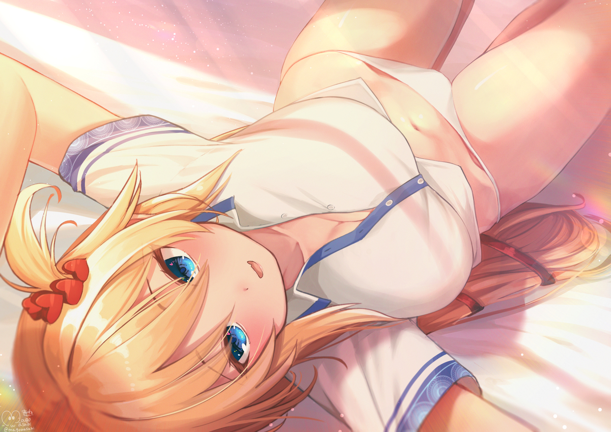 This is a pixiv picture whose title is ねっころがるちゃまさん.