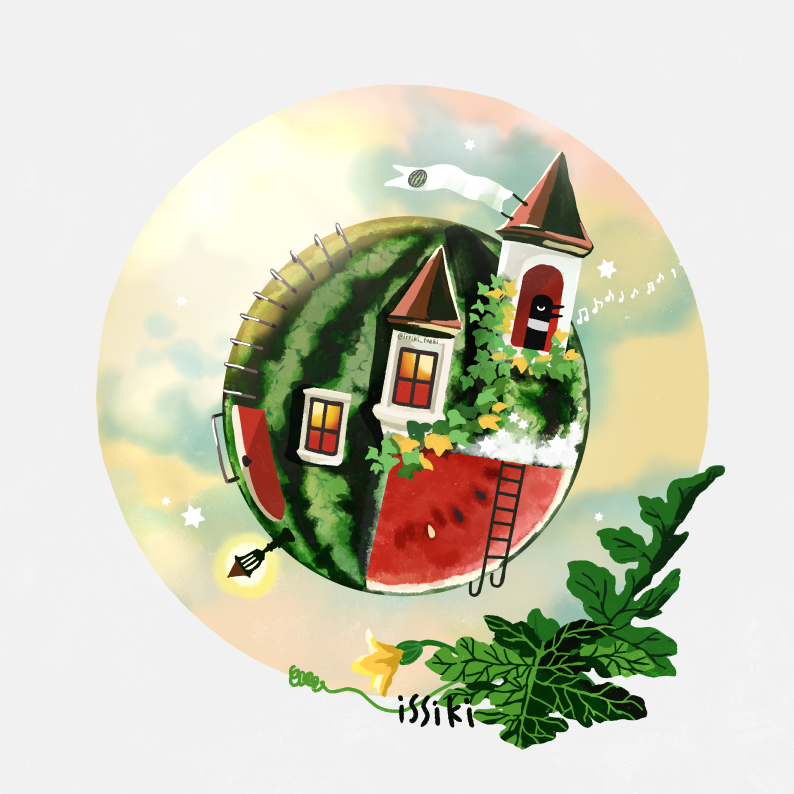 This is a pixiv picture whose title is フルーツプラネット　6月.