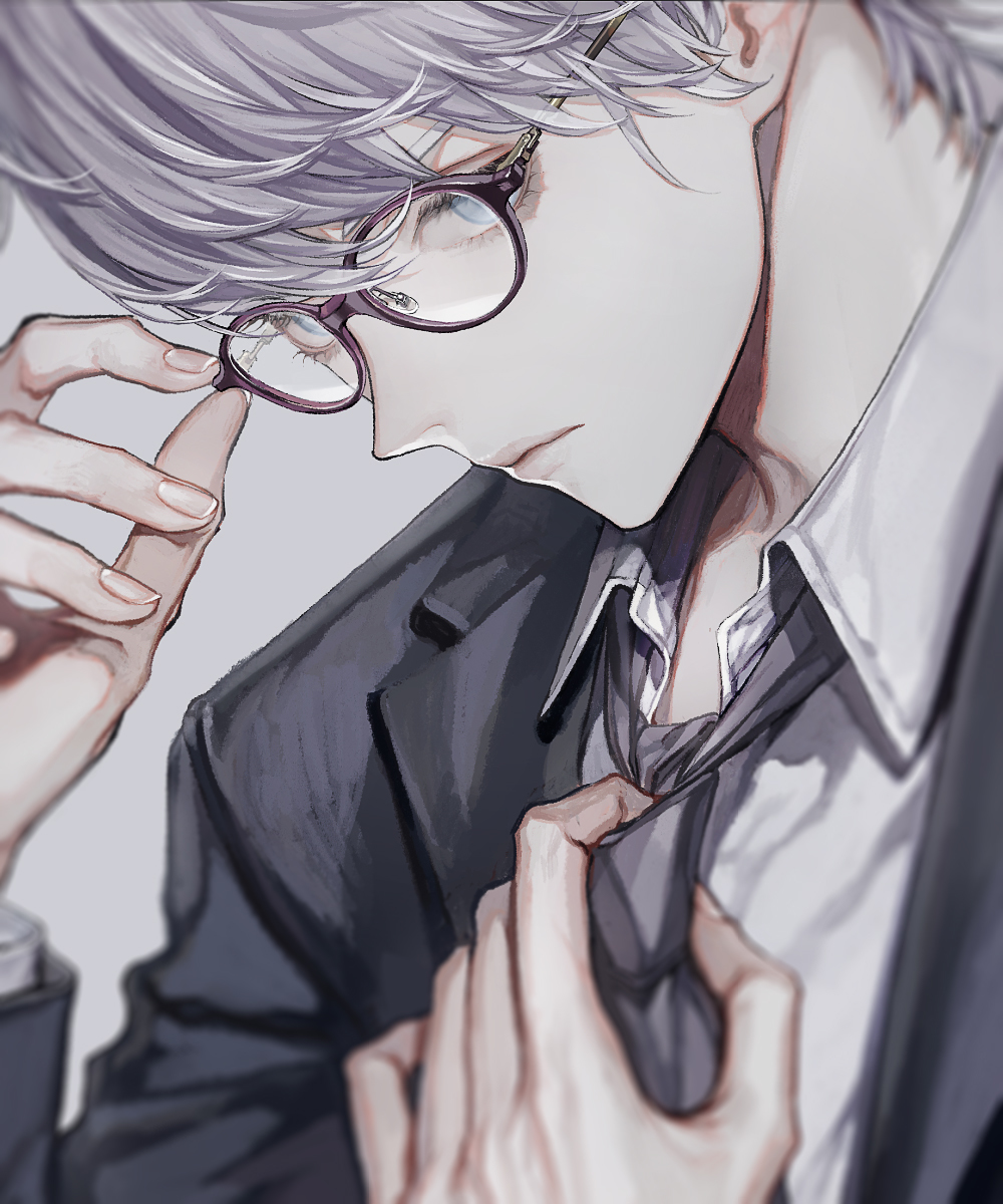 This is a pixiv picture whose title is メガネ男子の描き方.