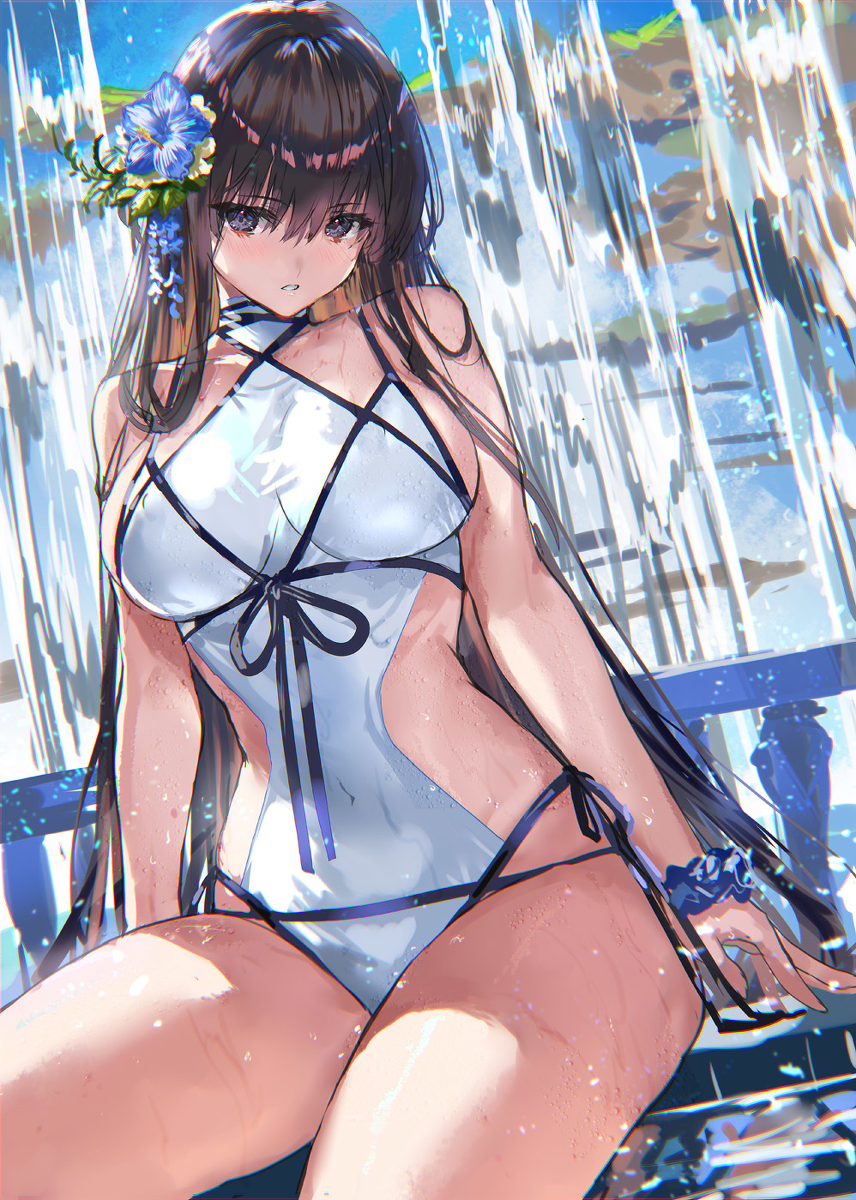 This is a pixiv picture whose title is 水着.