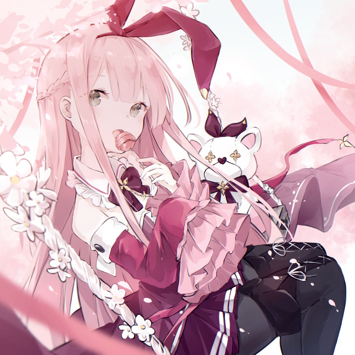 This is a pixiv picture whose title is 紅.