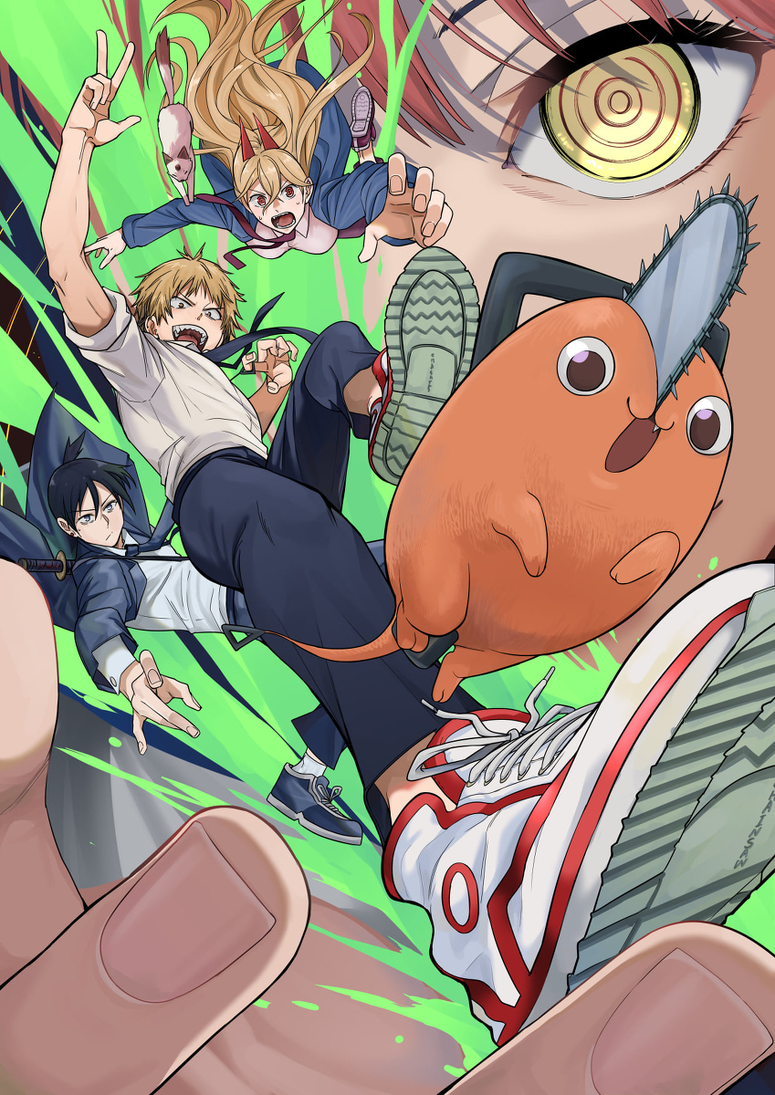 This is a pixiv picture whose title is チェンソーマン.