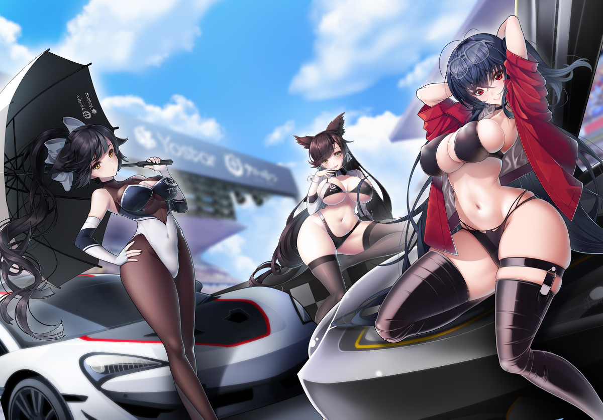 This is a pixiv picture whose title is レースクイーン.