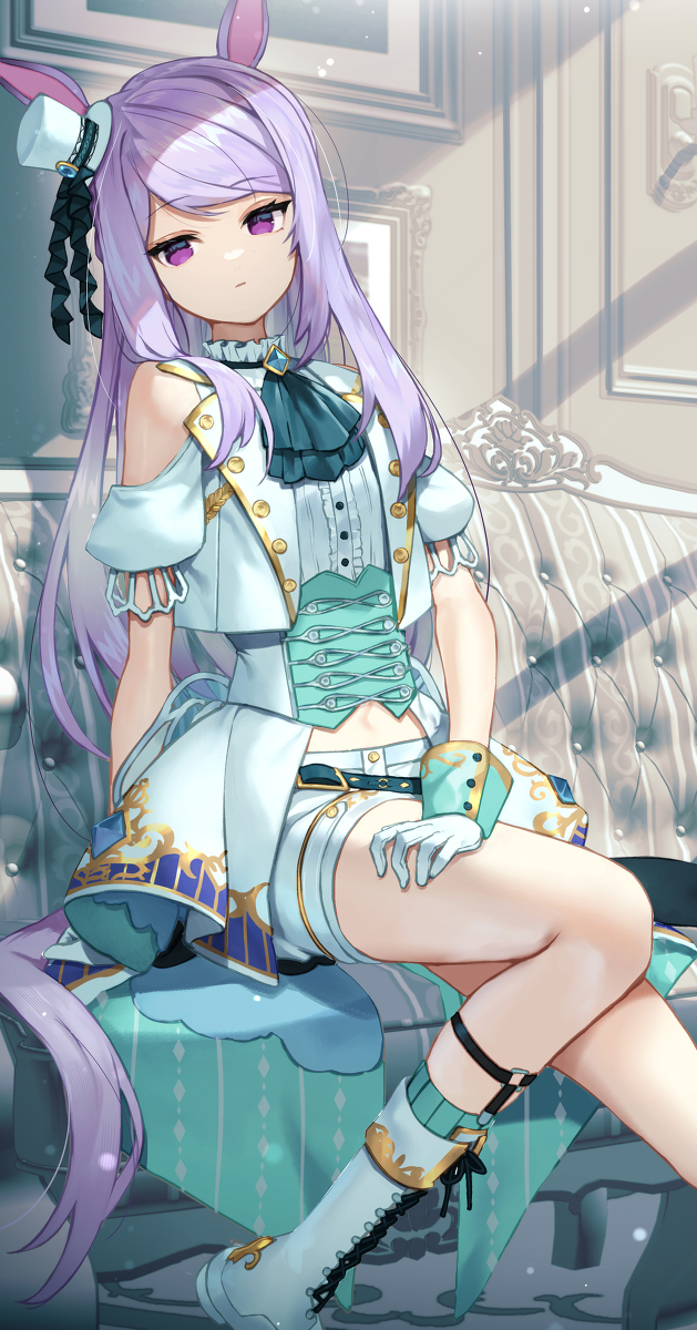 This is a pixiv picture whose title is 白マックイーン.