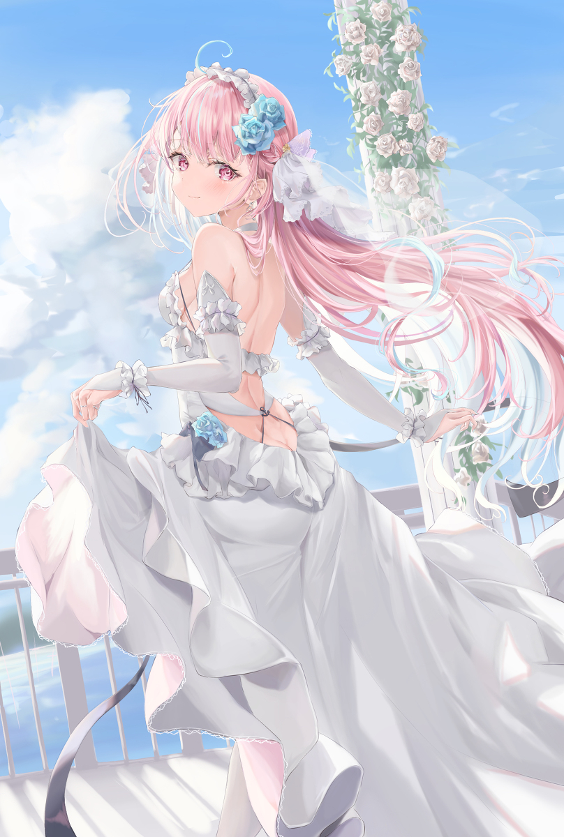 This is a pixiv picture whose title is June Bride💍.