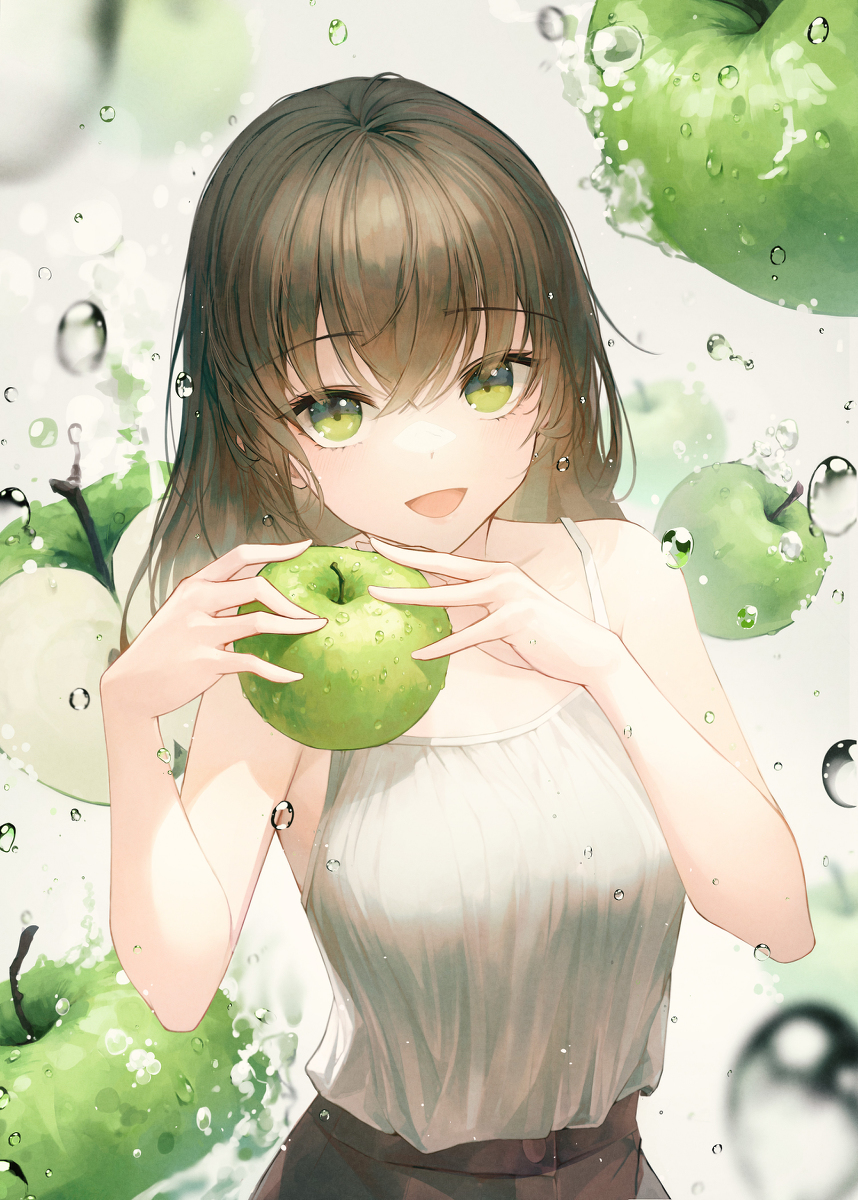 This is a pixiv picture whose title is 🍏.