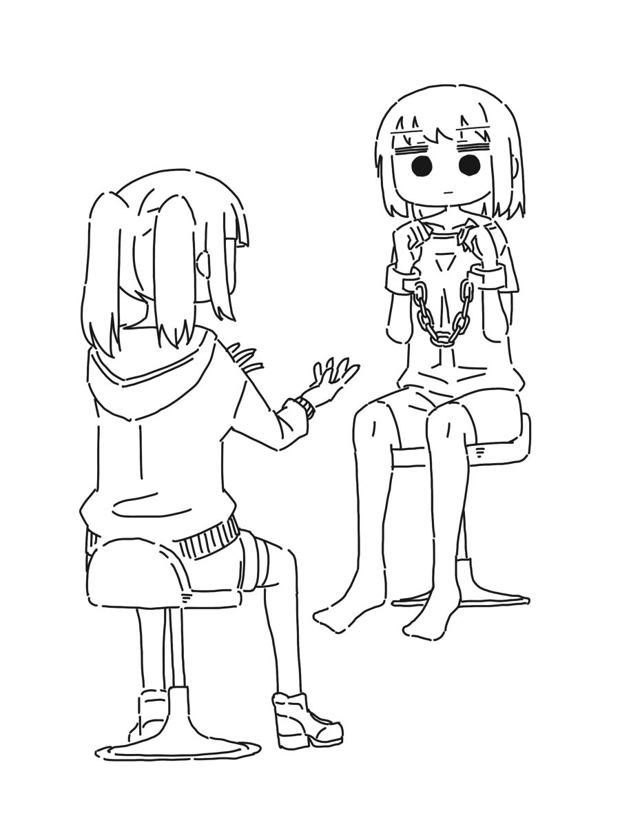 This is a pixiv picture whose title is 黙秘.