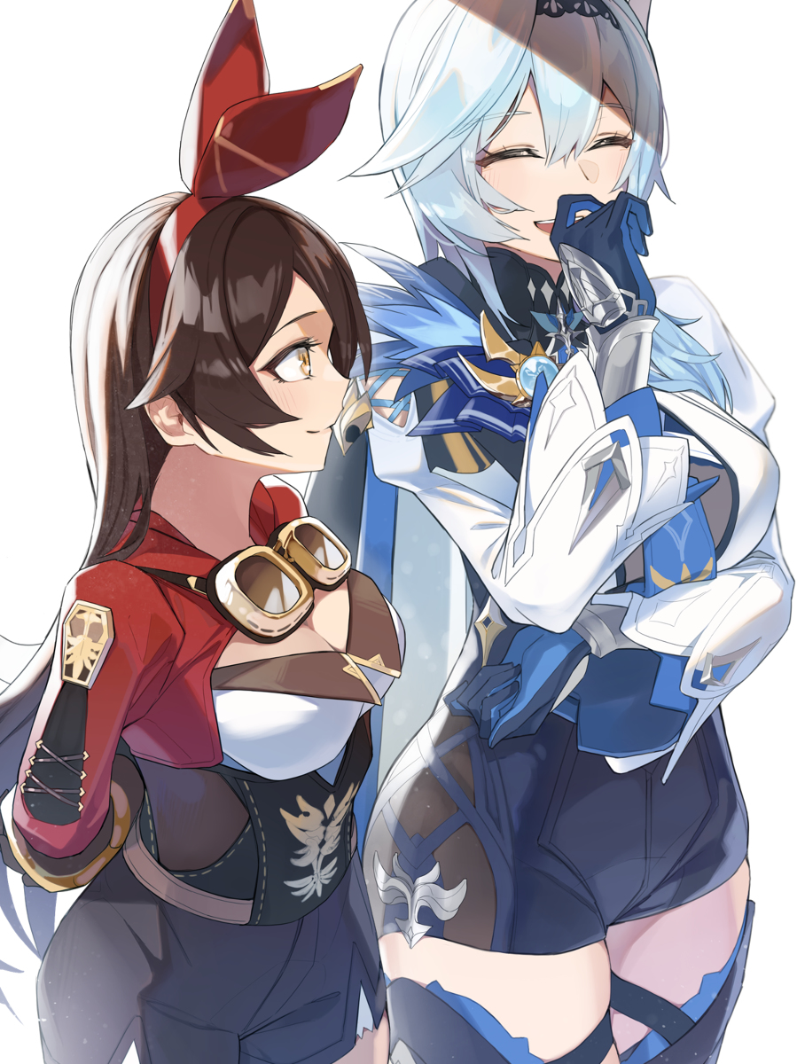 This is a pixiv picture whose title is アンバーとエウルア.