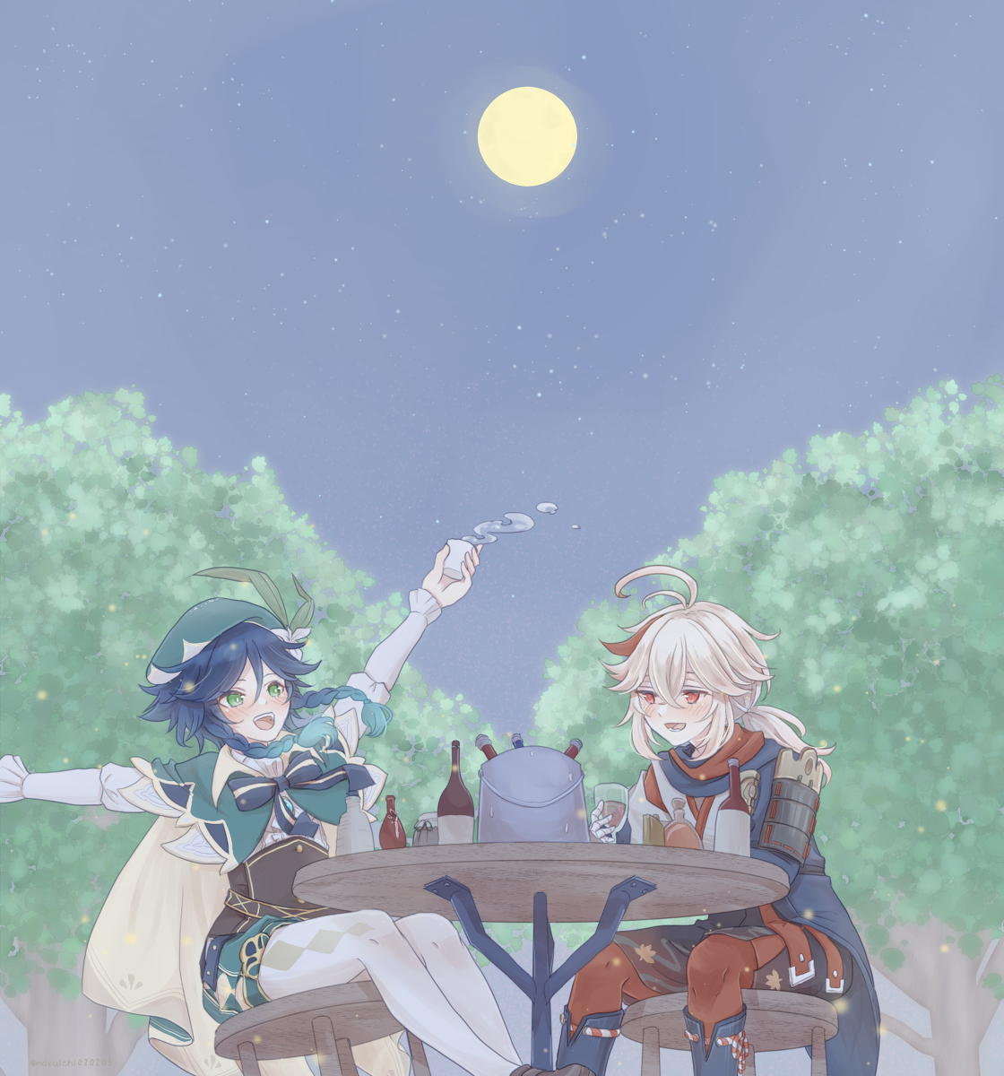 This is a pixiv picture whose title is 【原神】お絵かきまとめ（全7枚）.