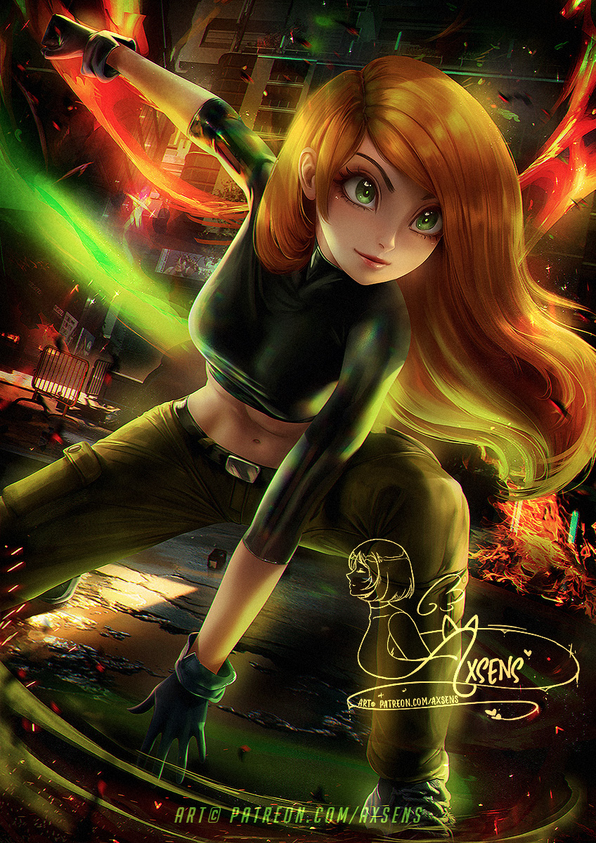 This is a pixiv picture whose title is キム・ポッシブル / Kim Possible.