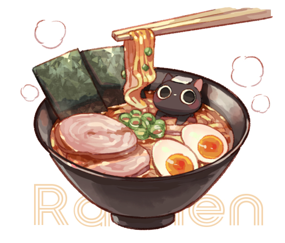 This is a pixiv picture whose title is 猫キッチン.