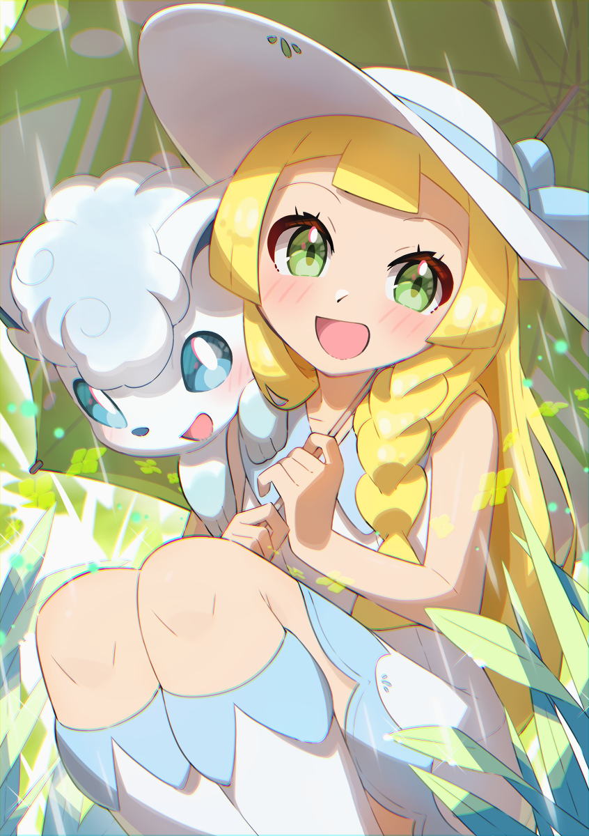 This is a pixiv picture whose title is 梅雨のアローラ.