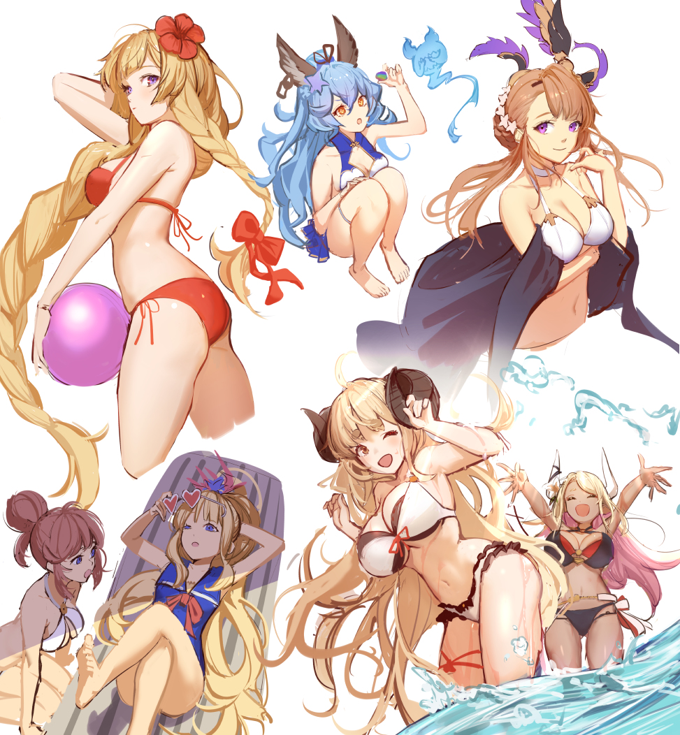 This is a pixiv picture whose title is グラブル の夏.