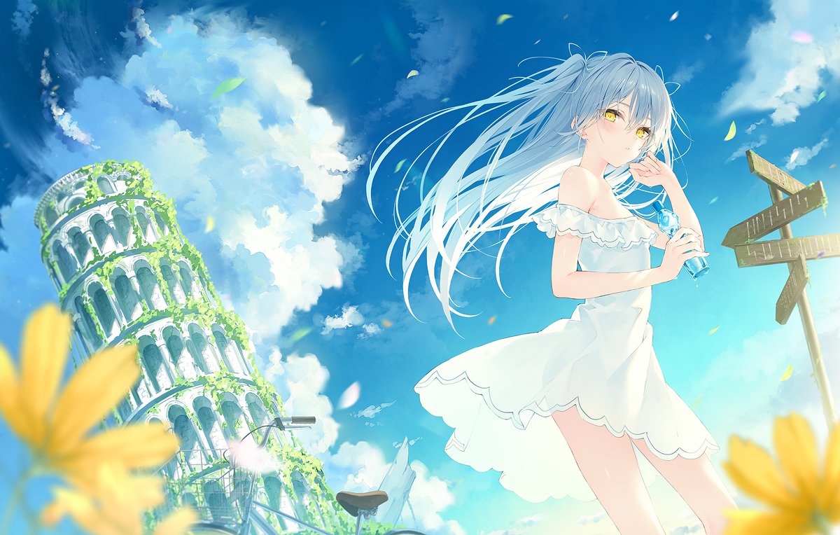 This is a pixiv picture whose title is Sky.