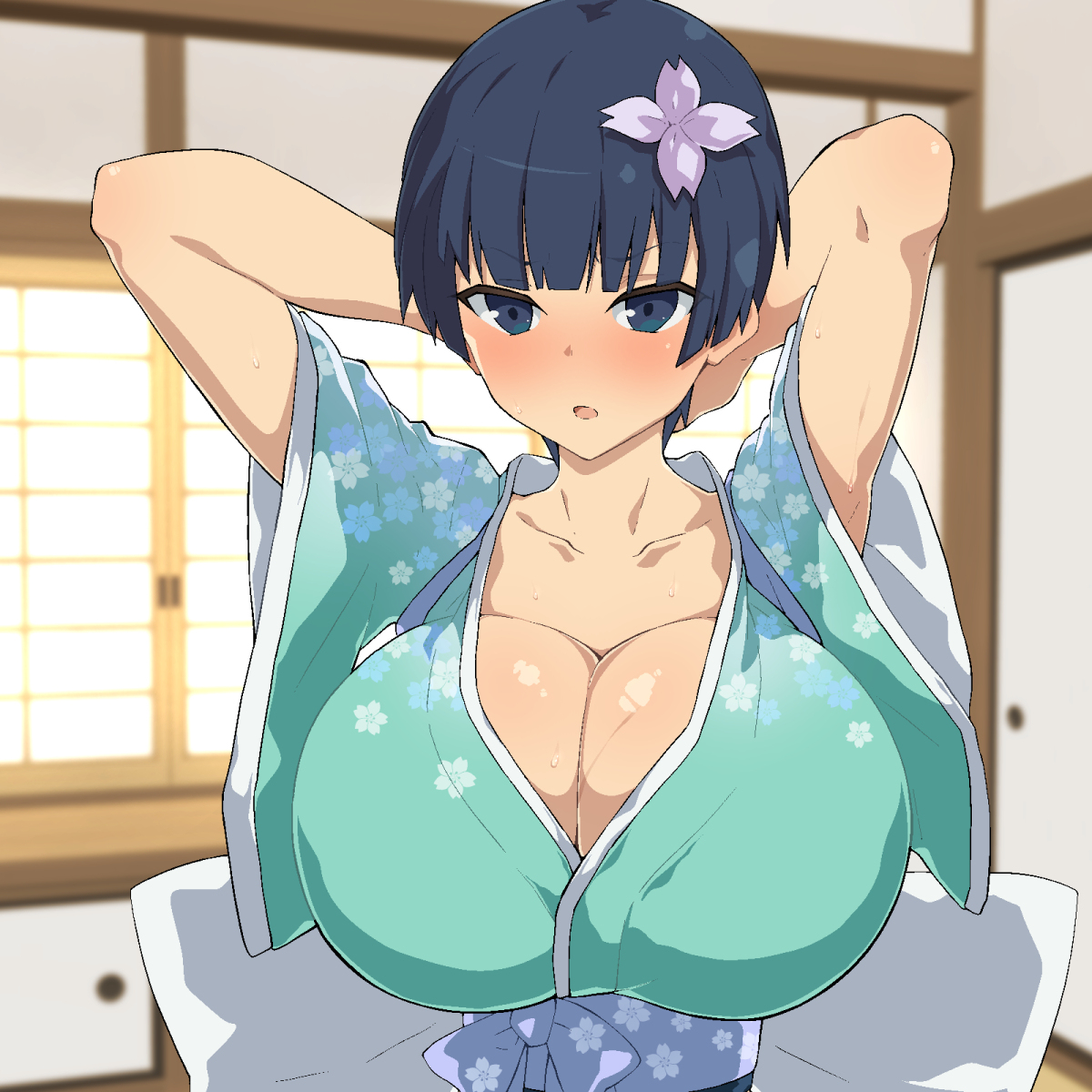 This is a pixiv picture whose title is よざぱい.