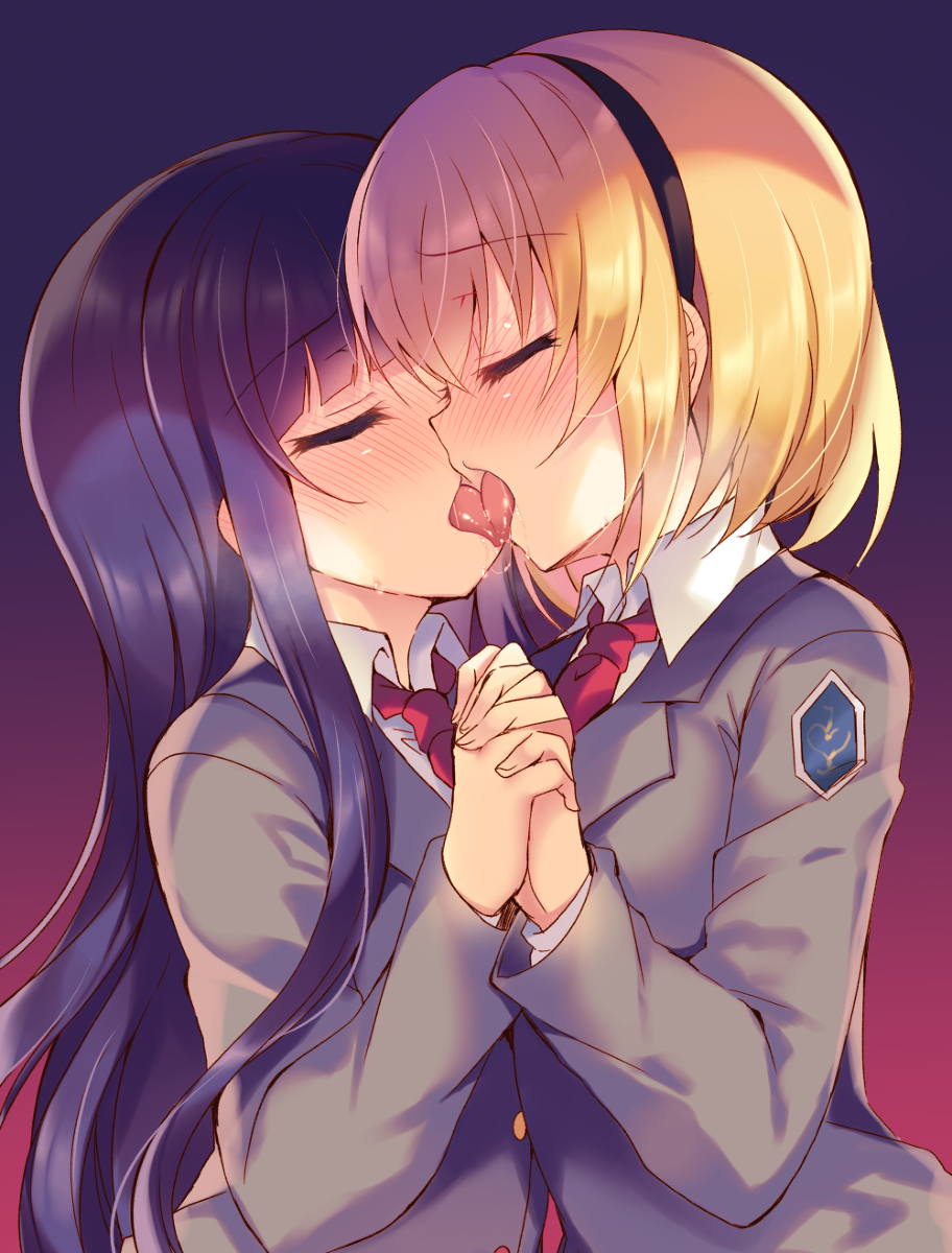 This is a pixiv picture whose title is ひぐらし卒OPキス記念絵.