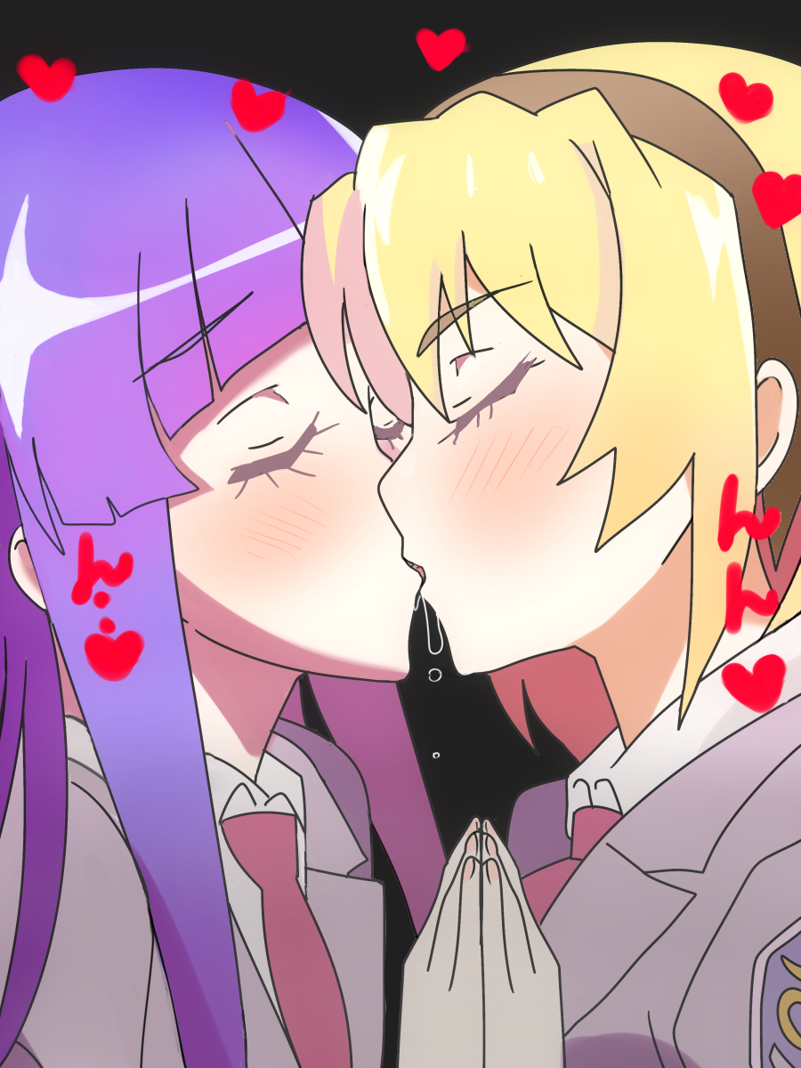 This is a pixiv picture whose title is ひぐらしのなく頃に☆Kiss！.