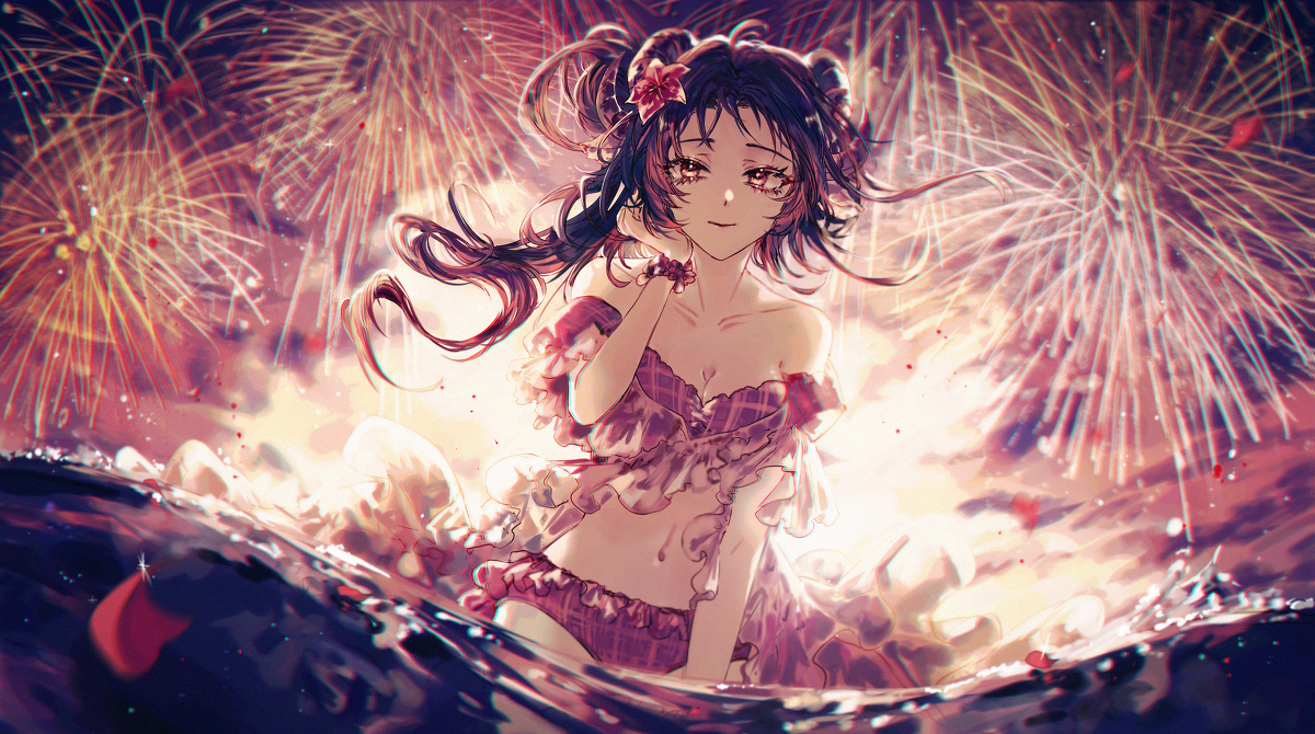 This is a pixiv picture whose title is -夏-.