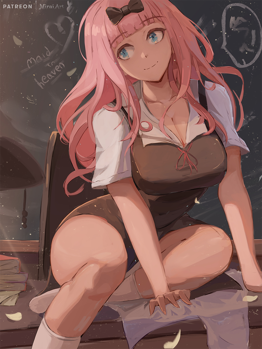 This is a pixiv picture whose title is 【かぐや様は告らせたい】藤原千花 | Chika.