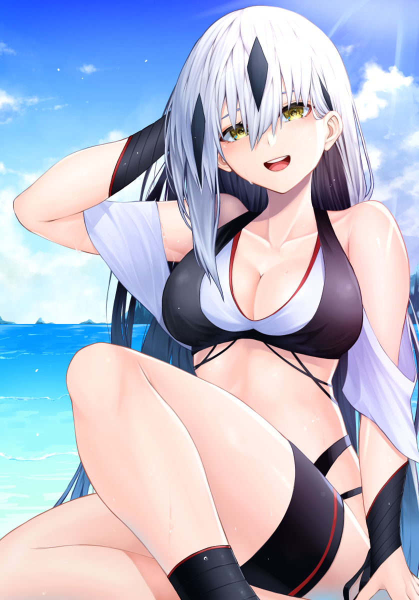 This is a pixiv picture whose title is 夏の景虎さん.