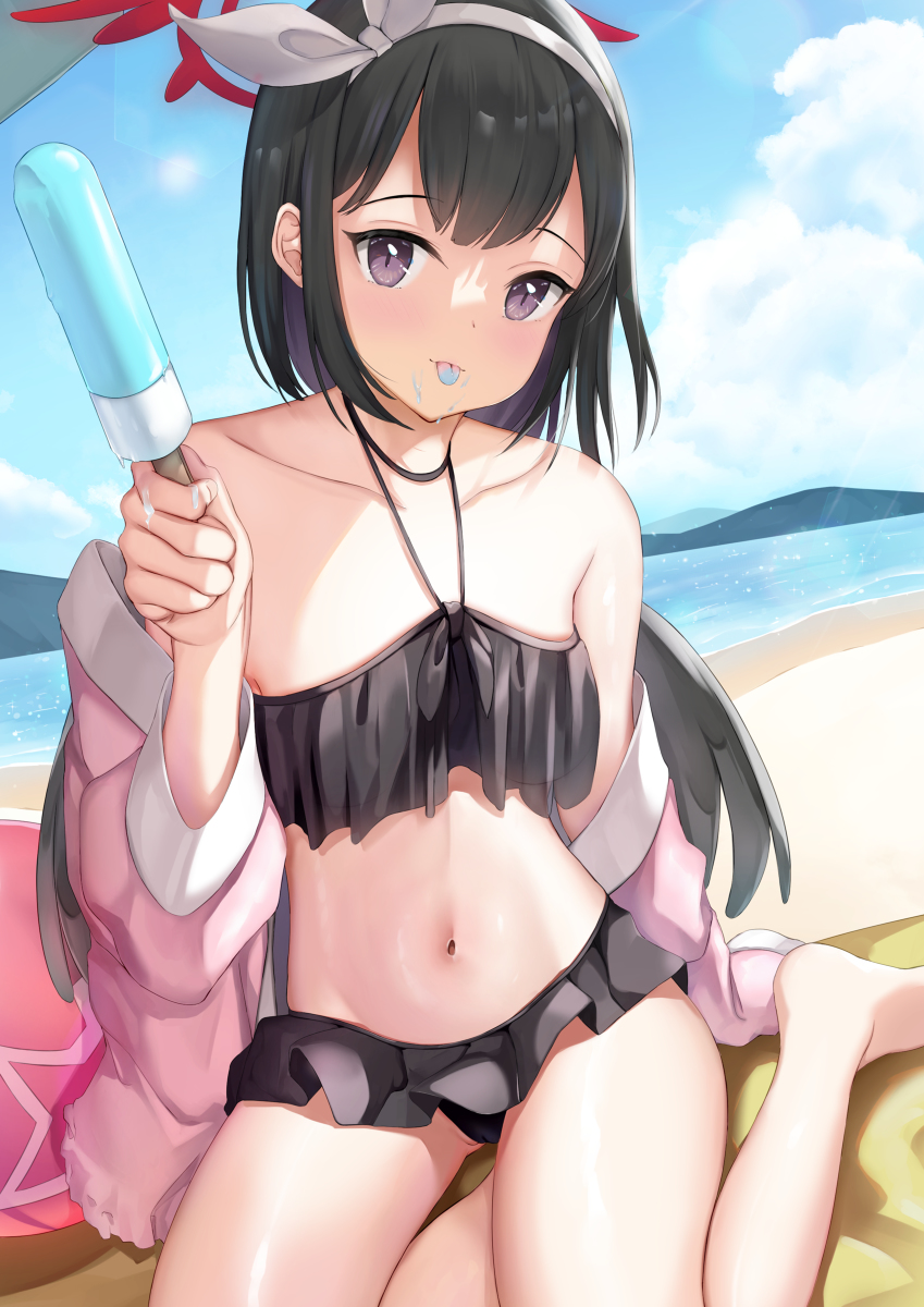 This is a pixiv picture whose title is Mashiro Summer Outfit Fanart.