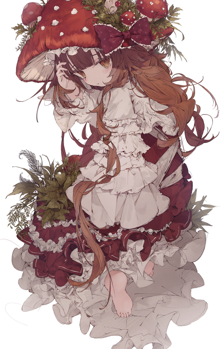 This is a pixiv picture whose title is 🍄.