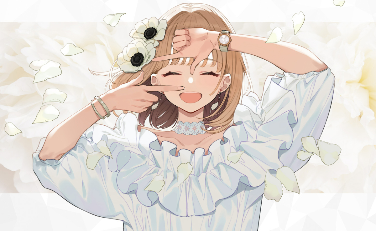 This is a pixiv picture whose title is はいちーず！.