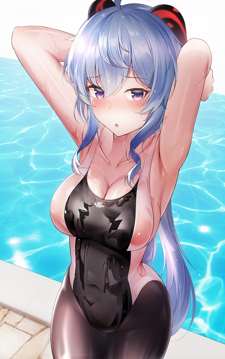 This is a pixiv picture whose title is 甘雨.