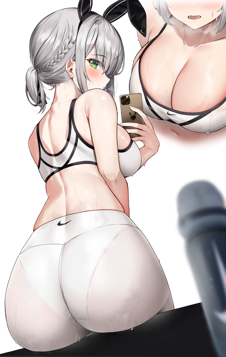 This is a pixiv picture whose title is 白銀ノエル.
