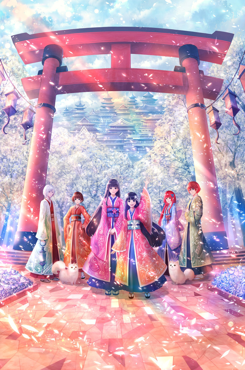 This is a pixiv picture whose title is 「鳥居の向こうは、知らない世界でした。5」.