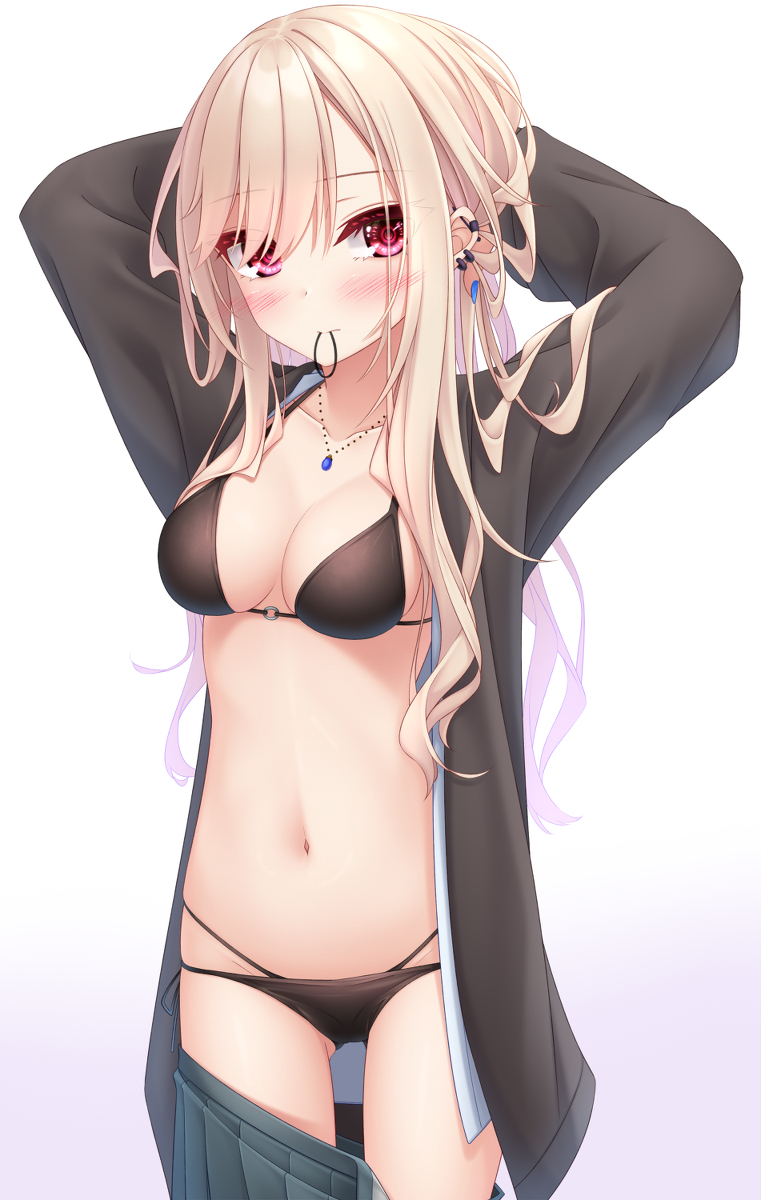 This is a pixiv picture whose title is 新しい水着見せてくれる彼女.
