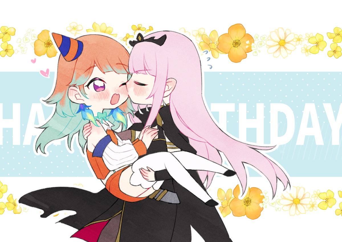 This is a pixiv picture whose title is キアラちゃんお誕生日おめでとう🎉🎁🧡.