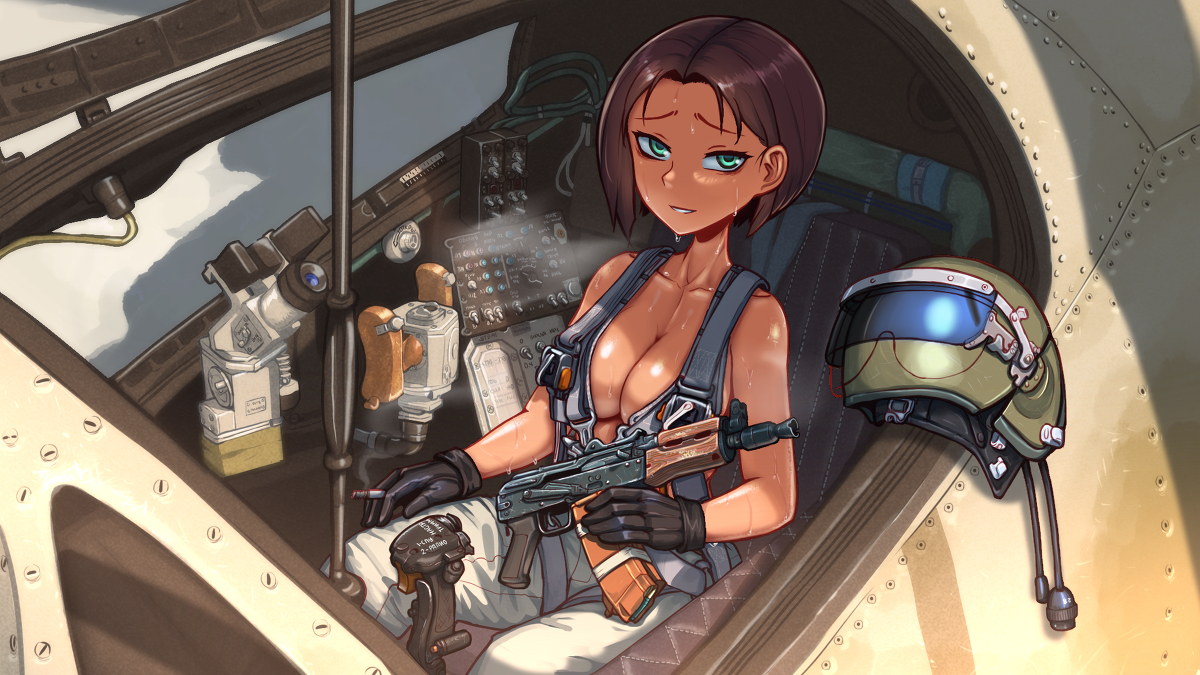 This is a pixiv picture whose title is MI 24 Weapon Operator.